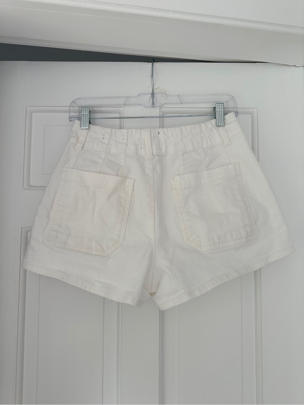 Anthropologie Maeve White Colette Denim Jean Shorts in Size 26 - Picture 7 of 10